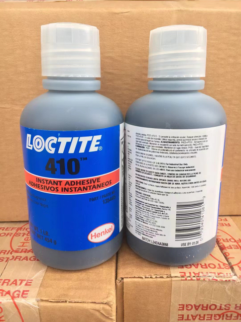 FM41 Loctite 410 Black Rubber Toughened One-part, Room Temperature Cure, Gap Filling Instant Adhesive